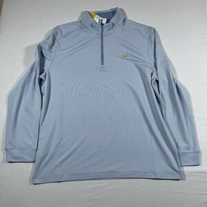 NWT Jack Nicklaus Bel Air Blue XL Long Sleeve Golf Polo Shirt Moisture Wicking
